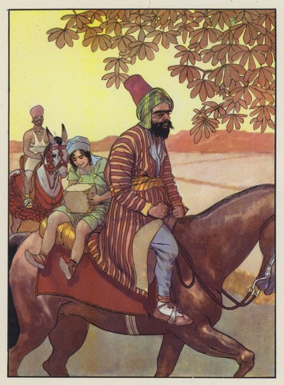 Illustrasjon for Gullivers Travels av Jonathan Swift av Artus Scheiner