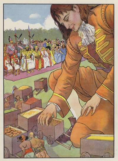 Illustrasjon for Gullivers Travels av Jonathan Swift av Artus Scheiner