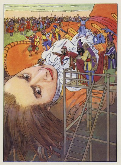 Illustrasjon for Gullivers Travels av Jonathan Swift av Artus Scheiner