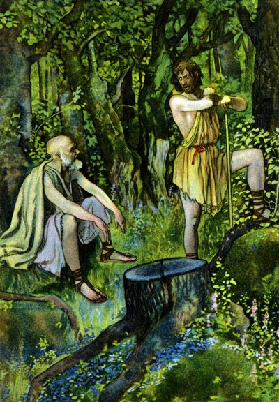 Timon av Athen, skuespill av William Shakespeare, ca. 1880 (trykk) av Artus Scheiner