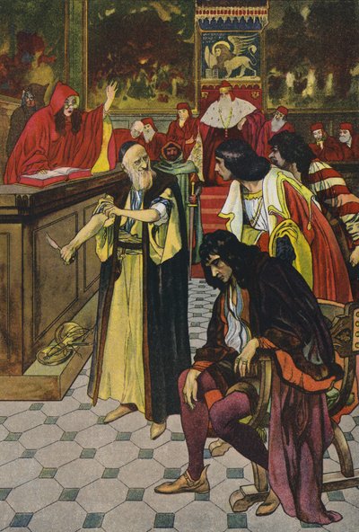William Shakespeare, The Merchant of Venezia av Artus Scheiner