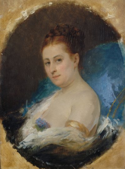 Portrett av skuespillerinnen Adelaide Ristori 1822-1906, ca 1857. av Ary Arnold Scheffer
