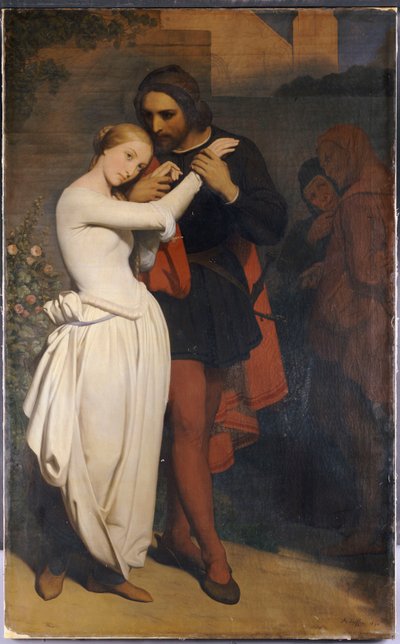 Faust og Margaret i hagen, 1846 av Ary Scheffer