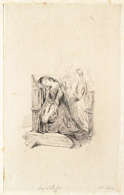 Marguerite i kirken av Ary Scheffer