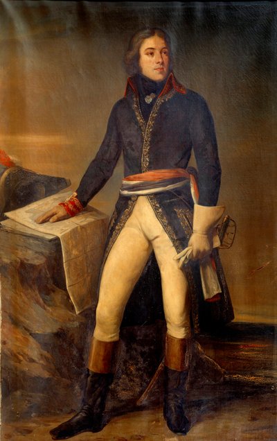 Portrett av general Lazare Louis Hoche (1768-1797) Maleri av Ary Scheffer (1795-1858) 1835 Paris, Musee de l