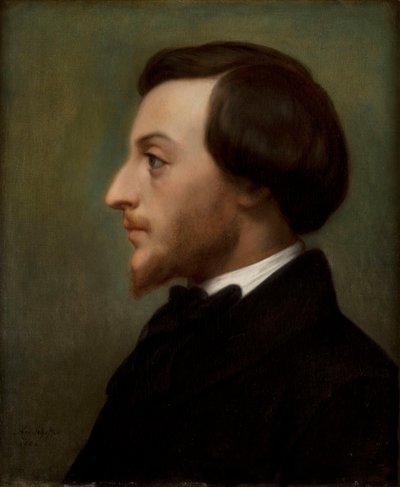 Portrett av forfatteren Louis Ratisbonne 1827-1900, 1852. av Ary Scheffer