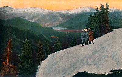 Ser ned fra Mount Rainier, c1916 av Asahel Curtis