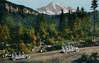 Mt. Rainier fra National Park Inn, c1916 av Asahel Curtis