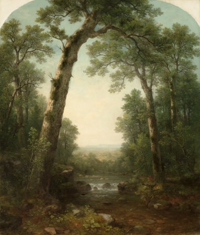 Forest Stream med Vista, 1872. av Asher Brown Durand