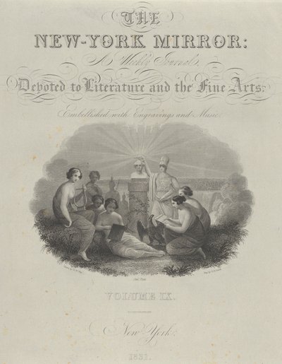 Tittelside: The New York Mirror, A Weekly Journal, Devoted to Literature and the Fine Arts..., 1831. av Asher Brown Durand