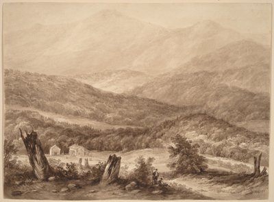 Hvite fjell (?) av Asher Brown Durand