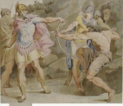 Filoktetes sikter Herkules