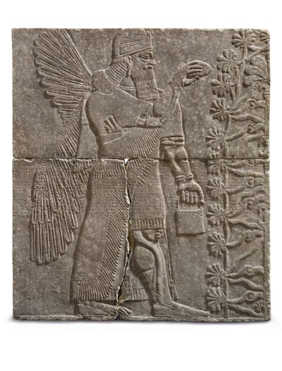 Relieff of a Winged Genius, Reign of Ashurnasirpal, ca. 883-859 f.Kr. av Assyrian