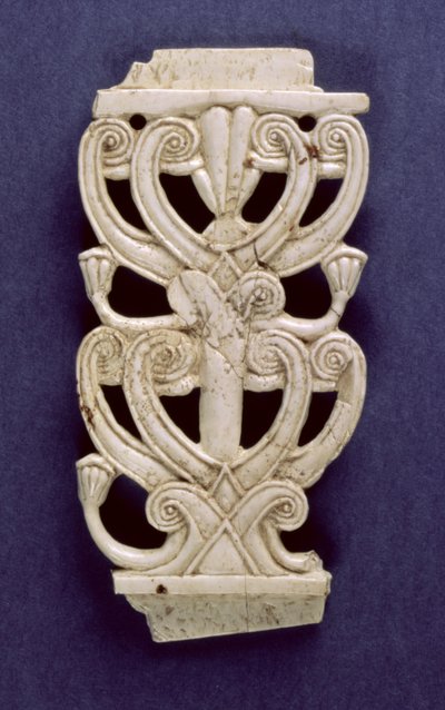Palmettfragment fra Fort Shalmaneser, Nimrud, 800-tallet f.Kr av Assyrian School