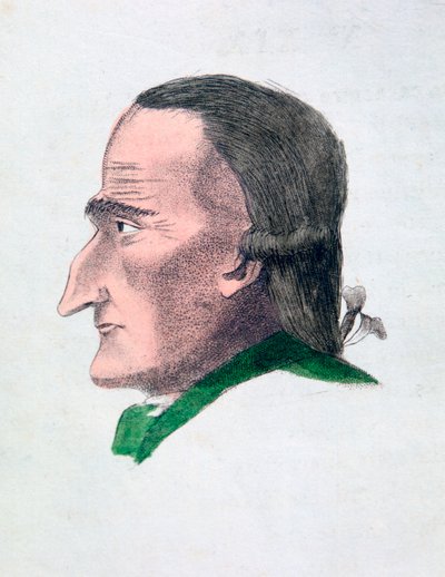 Ansiktsegenskapene til en gnier, 1808 av Athanasius Kircher