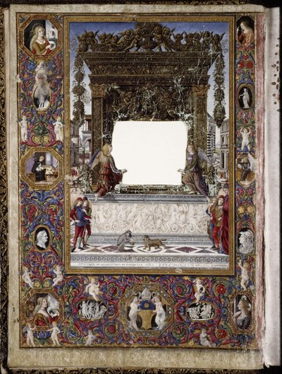 Thomas James-messeboken: Frontispiece av Attavante degli Attavanti