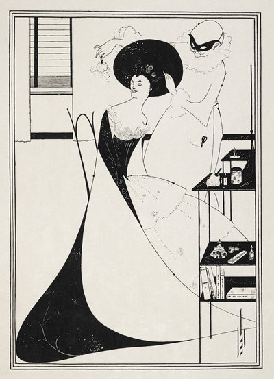 Illustrasjon for 'Salome' av Oscar Wilde av Aubrey (after) Beardsley