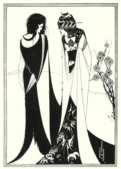 John og Salome (gravering) av Aubrey (after) Beardsley