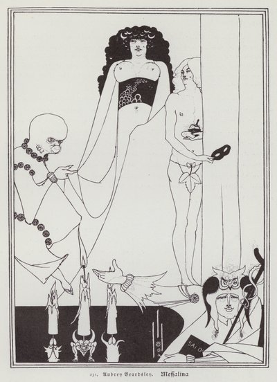 Messalina (medlemmer) av Aubrey (after) Beardsley