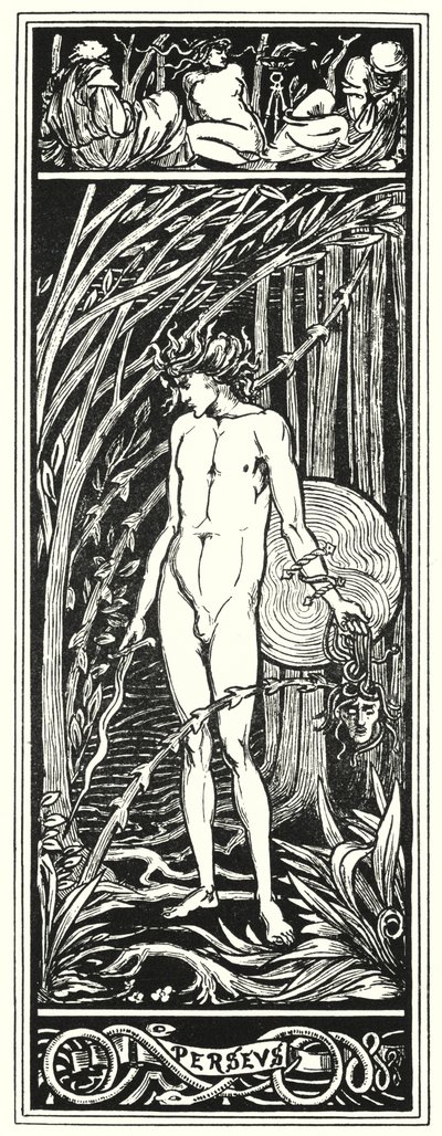 Perseus 1920 (gravering) av Aubrey (after) Beardsley