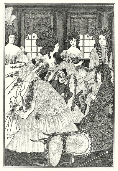 Slaget om Beaux og Belles (gravering) av Aubrey (after) Beardsley