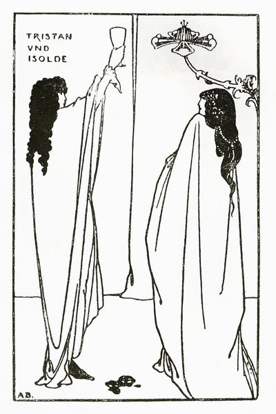 En repetisjon av Tristan und Isolde, illustrasjon fra 
