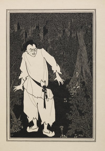 Ali Baba i skogen, fra en bok med femti tegninger av Aubrey Beardsley