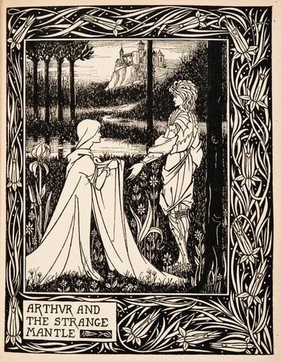 Arthur og den merkelige kappen av Aubrey Beardsley