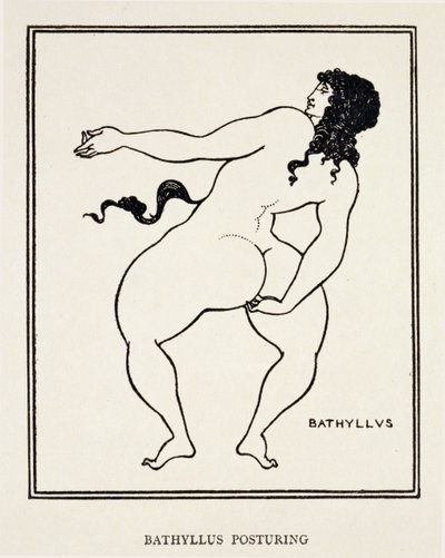 Bathyllus, romersk danser og utøver av pantomimus av Aubrey Beardsley