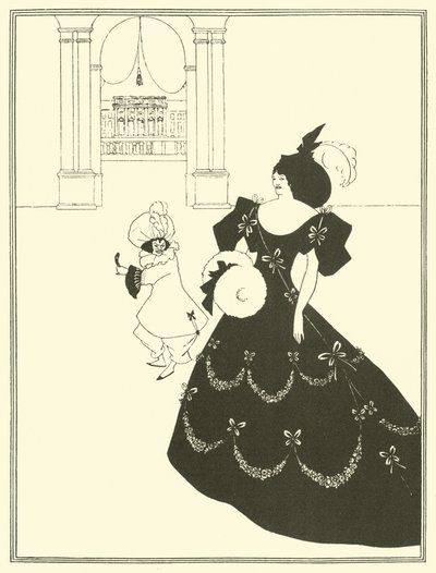 Komedie Ballet of Marionettes av Aubrey Beardsley