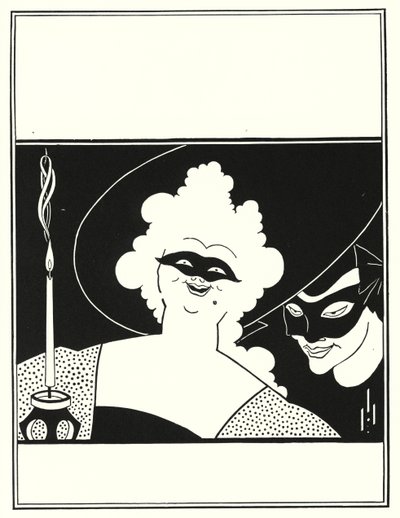 Omslagsdesign for "The Yellow Book", bind I av Aubrey Beardsley