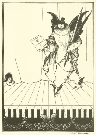Design for prospektet til The Savoy av Aubrey Beardsley