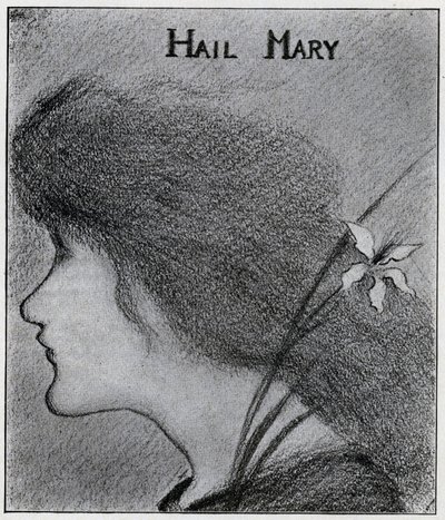 Hei Maria (blyant) av Aubrey Beardsley