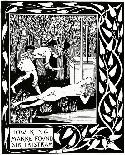 Hvordan King Marke fant Sir Tristram, illustrasjon fra 