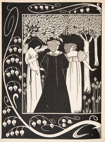 Hvordan Sir Launcelot ble kjent av Dame Elaine av Aubrey Beardsley