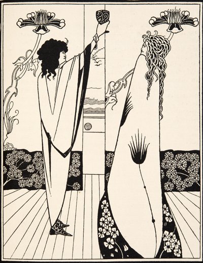 Hvordan Sir Tristram drakk kjærlighetsdrikken av Aubrey Beardsley
