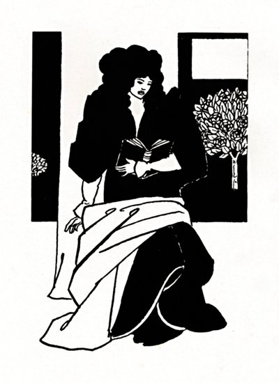 Illustrasjon fra Morte DArthur, 1893-1894, 1923 av Aubrey Beardsley