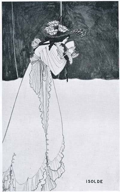 Isolde drikker giften av Aubrey Beardsley