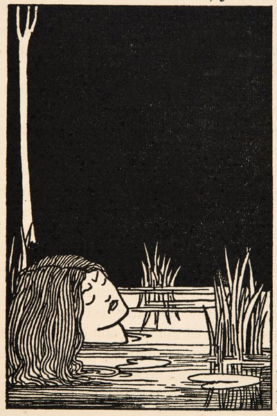 Fruen av innsjøen av Aubrey Beardsley