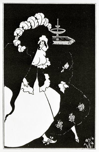 Messaline og ledsager på vei tilbake fra et bordell, ca. 1894 av Aubrey Beardsley