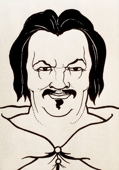 Portrett av Honore de Balzac av Aubrey Beardsley