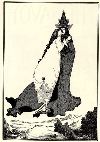 Himmelfarten til Saint Rose of Lima av Aubrey Beardsley