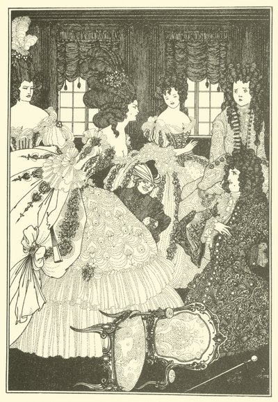 Slaget om Beaux og Belles av Aubrey Beardsley