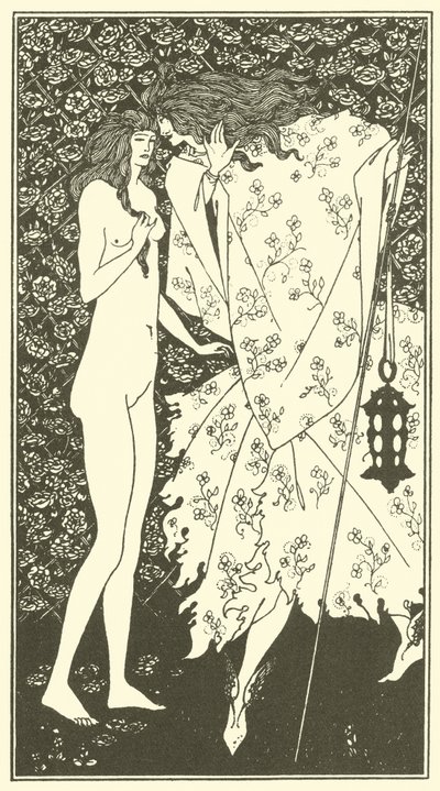 Den mystiske rosehagen av Aubrey Beardsley