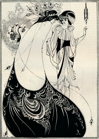Påfugljenta, 1893 av Aubrey Beardsley