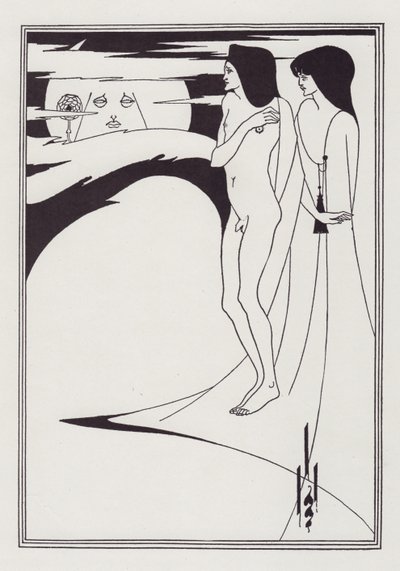 Kvinnen i månen, 1893. av Aubrey Beardsley