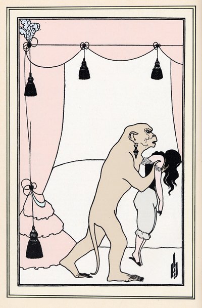 Det nye «Attentatet i Morgue Street» av Aubrey Beardsley