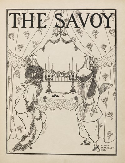 Tittelside for nr. 1 av "The Savoy" fra en bok med femti tegninger av Aubrey Beardsley