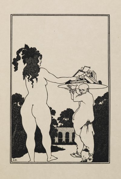 tegning fra en bok med femti tegninger av Aubrey Beardsley