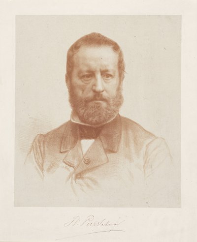 Portrett av kunstner Wouter Verschuur av August Allebe